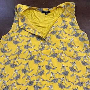 Yellow flowered blouse